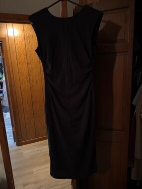 Alex Marie Black Midi Sheath Dress